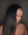 20” straight closure wig