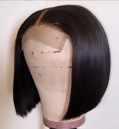 12” straight closure wig