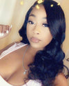 18” body wave lace closure wig