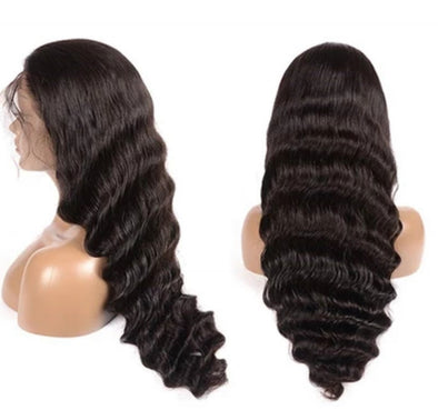 30” loose deep wave closure wig